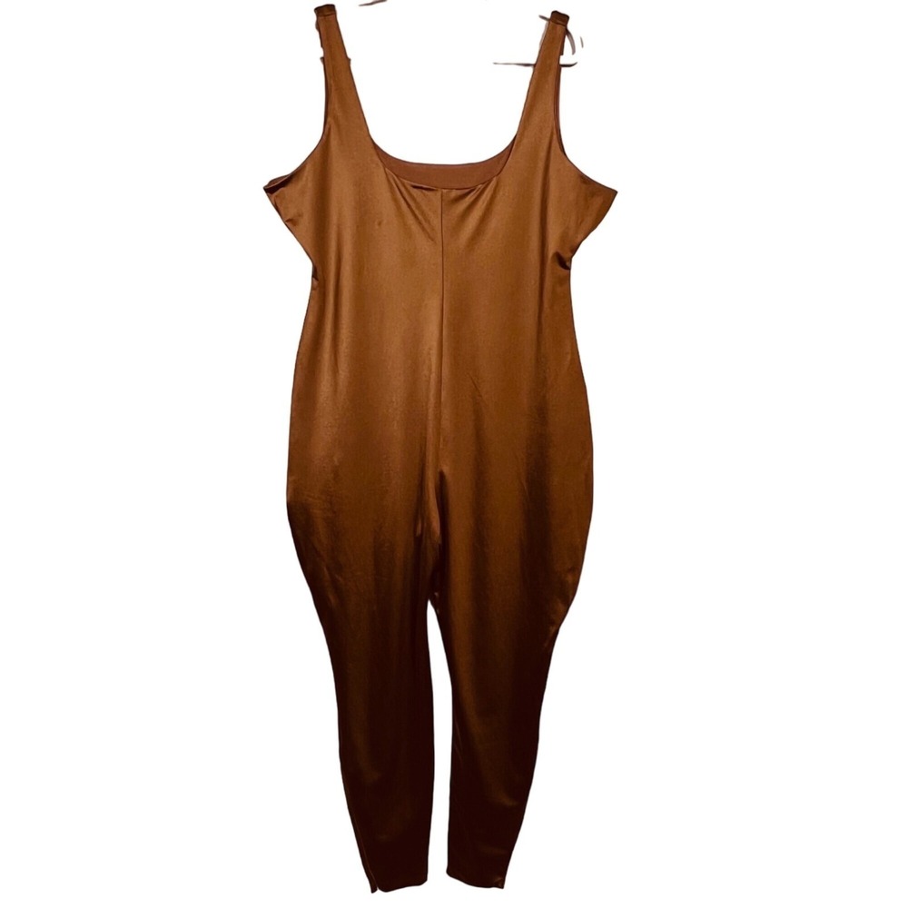 SKIMS All-In-One‎ Shine Square Neck Jumpsuit Caramel 4X - Picture 3 of 10